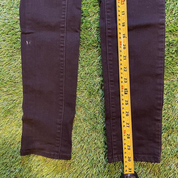 Levi’s 721 High Rise Black Skinny Denim Jeans size 26x32 - Picture 5 of 7